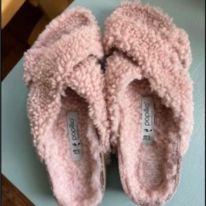 Birkenstock Papillio Daytona Shearling, Rose, 38 Narrow Woman’s Sandals